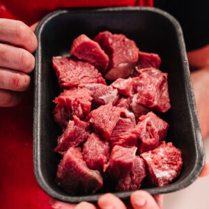 Spezzato di  Vitellone Bianco dell'Appeenino Centrale razza Marchigiana IGP